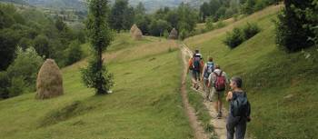 Walking in the northeastern Carpathian Mountains